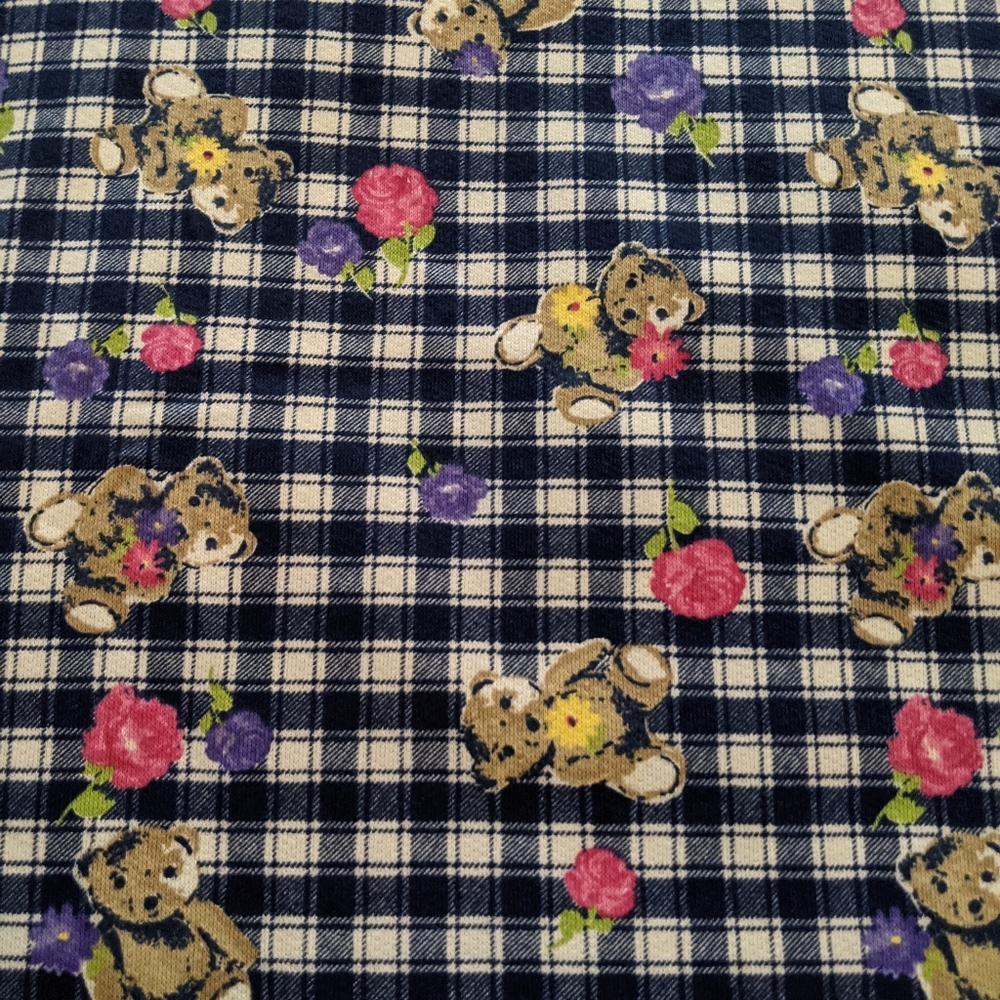 Cotton fleece fabric, 2 yards, 58" width